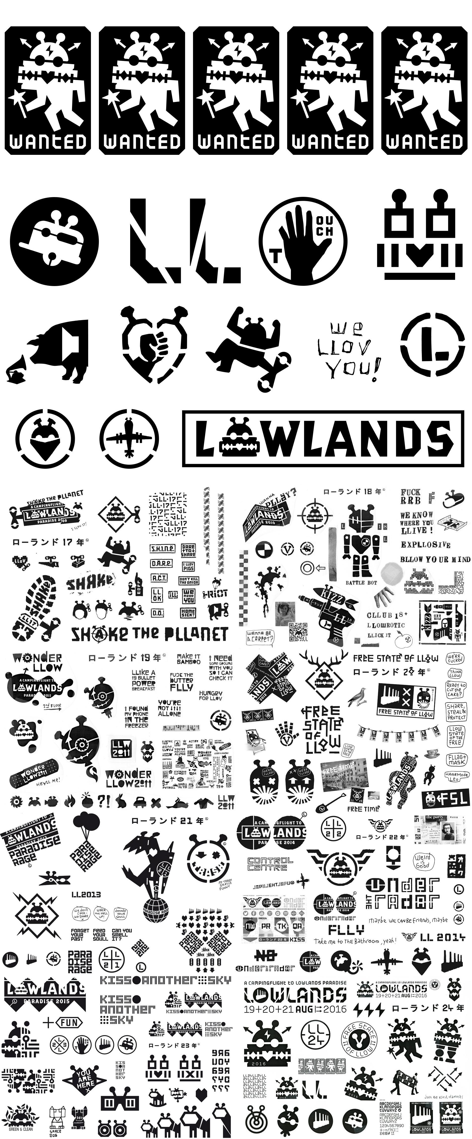 Lowlands Festival Logo Design - Peter te Bos